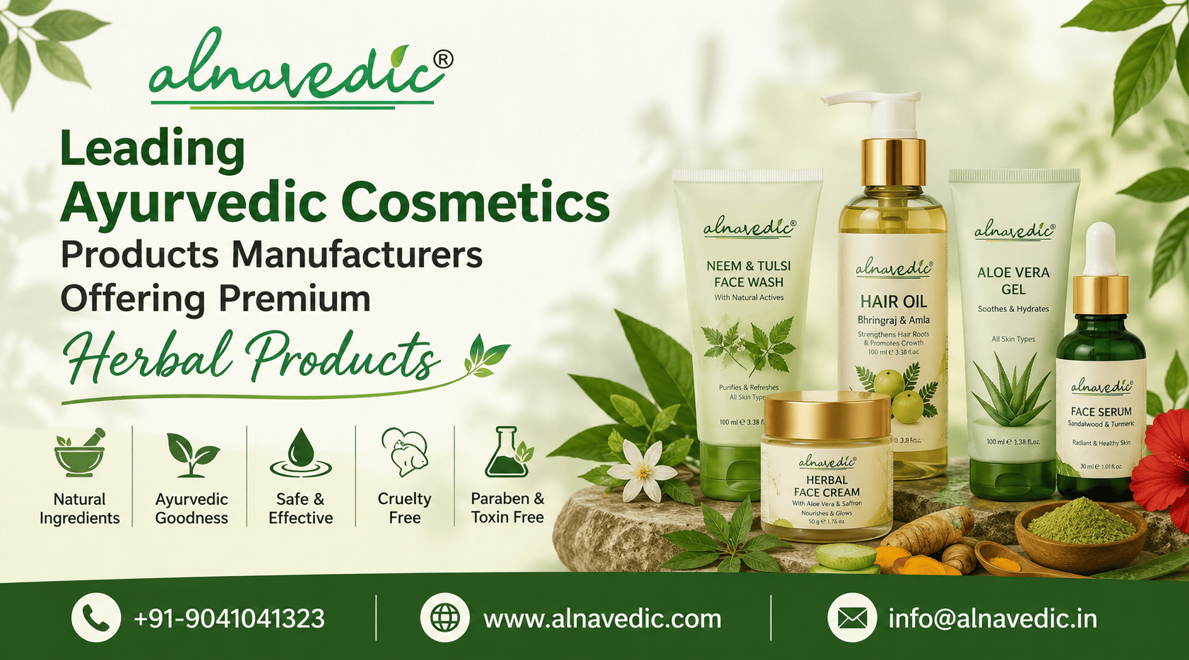 Leading Ayurvedic Cosmetics Products Manufacturers Offering Premium Herbal Products