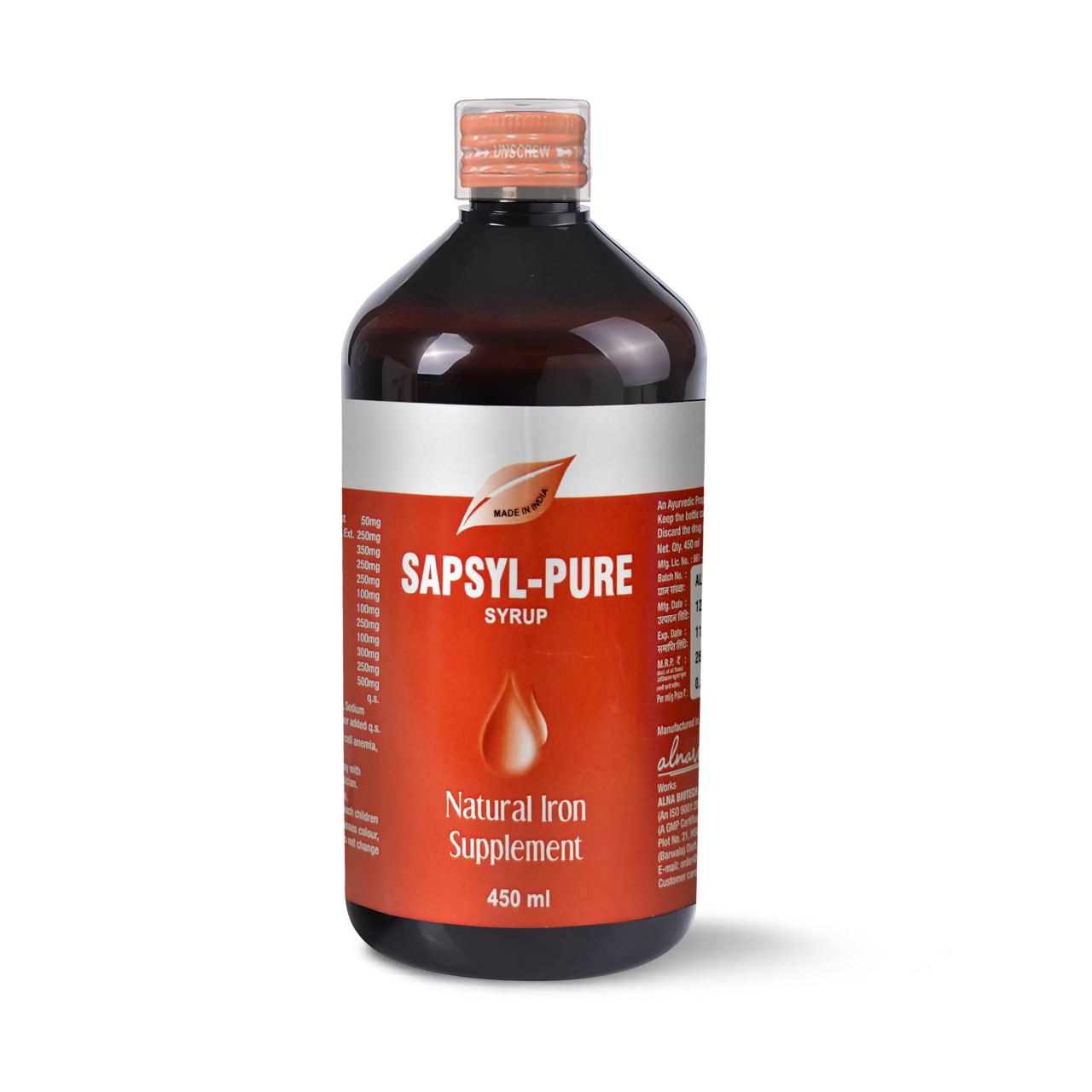 SAPSYL PURE SYP(450ml)